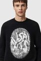 Odzież AllSaints sweter z dodatkiem alpaki M026KE czarny