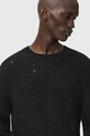 Odzież AllSaints sweter z dodatkiem wełny M028KD czarny