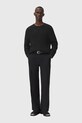 AllSaints sweter z dodatkiem wełny czarny M028KD