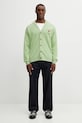 Drôle de Monsieur gyapjú kardigán Slogan Rose J.CA166.WO007.OL zöld