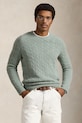 Svetr s příměsí vlny Polo Ralph Lauren kulatý zelená 710979095