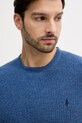 Polo Ralph Lauren sweter z dodatkiem wełny niebieski 710P04307