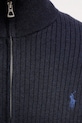 Bavlněný kardigan Polo Ralph Lauren 710P04444 námořnická modř