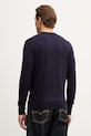 Odzież Hackett London sweter z dodatkiem jedwabiu HM7000114 granatowy