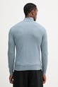 Oblečenie Sveter s prímesou hodvábu Hackett London HM7000137 modrá