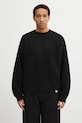 Carhartt WIP sweter z dodatkiem wełny Bishop Sweater okrągły czarny I035591.89XX
