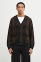 Carhartt WIP kardigan z dodatkiem wełny Everson Cardigan cienka czarny I035978.3PHXX