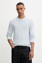 Calvin Klein sweter męski bawełniany niebieski LV04LF304G