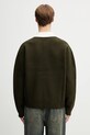 Odzież Axel Arigato sweter wełniany Sonny Polo Sweater A3721001 zielony