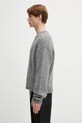 Heliot Emil sweter z dodatkiem wełny SS26PRE.M.07.087.ST18 szary SS26