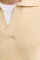Sisley sweter bawełniany 10Y2S300U żółty
