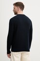 Odzież Sisley sweter męski z dodatkiem wełny 13RVS104R granatowy