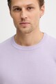 Sisley sweter bawełniany fioletowy 1VWXS104Q