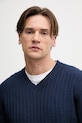 Sisley pánsky sveter s bavlnou tmavomodrá 1WBXS400M