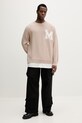 MM6 Maison Margiela sweter z dodatkiem wełny SH0HL0039.M13206.115 beżowy SS26