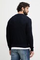 Oblečenie United Colors of Benetton sveter pánsky s prímesou ľanu 1DC3U10BK tmavomodrá