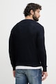 Oblečenie United Colors of Benetton sveter pánsky s prímesou ľanu 1DC3U10BK tmavomodrá