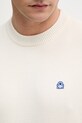 United Colors of Benetton sweter męski bawełniany 1UAEU10B6 beżowy