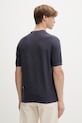 Ruházat Marc O'Polo póló férfi lenvászonnal 5000012734 sötétkék