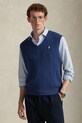 Polo Ralph Lauren kamizelka bawełniana bawełna granatowy 710B13895
