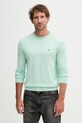 Tommy Hilfiger sweter męski bawełniany zielony MW0MW39999.