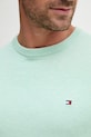Tommy Hilfiger sweter męski bawełniany MW0MW39999. zielony