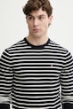 Tommy Hilfiger pulover bărbătesc din bumbac bleumarin MW0MW39999.