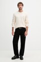 Tommy Hilfiger sveter pánsky bavlnený MW0MW42799 béžová SS26