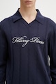 Filling Pieces Football Jersey sweter męski z wiskozą granatowy 412674500148.150