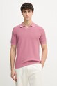 Joop! polo swetrowe męskie bawełniane różowy 30101601