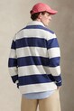Polo Ralph Lauren bluza bawełniana HEAVY RUGBY JERSEY-KNT-PULLOVER 710A13051001 niebieski SS26