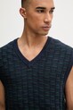 Levi's kamizelka męska bawełniana SKYLINE SWEATER VEST granatowy A9105