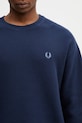 Pamučni pulover Fred Perry mornarsko plava K2318