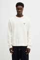 Fred Perry sweter bawełniany gładkie beżowy K2318