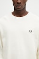 Fred Perry sweter bawełniany beżowy K2318