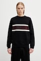 Fred Perry sweter bawełniany wzorzyste czarny K2320