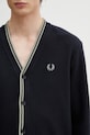 Fred Perry kardigan męski bawełniany granatowy M2389
