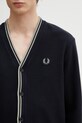 Fred Perry kardigan bawełniany męski granatowy M2389
