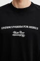 Undercover PULLOVER t-shirt bawełniany męski czarny UP1F4804