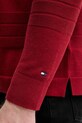 Tommy Hilfiger pulover moški iz bombaža MW0MW40855 bordo
