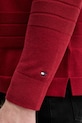 Tommy Hilfiger sveter pánsky s bavlnou MW0MW40855 burgundské