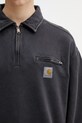 Carhartt WIP Half Zip Detroit Sweat bluza bawełniana męska czarny I036350.8906