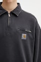 Carhartt WIP Half Zip Detroit Sweat bluza bawełniana męska czarny I036350.8906