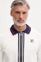 Fila sweter rozpinany męski bawełniany CARRAIA beżowy FAM1177