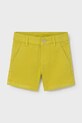 Detské krátke nohavice Mayoral s elastanom zelená 207.3B.Baby.PPY2