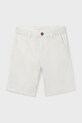 Mayoral szorty dziecięce z elastanem biały 242.7C.Junior.PPY2
