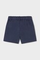 Mayoral szorty z domieszką lnu dziecięce 1215.3A.Baby.PPY2 granatowy SS26