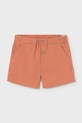 Mayoral szorty bawełniane dziecięce 1216.3C.Baby.PPY2 pomarańczowy SS26