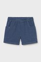 Детские хлопковые шорты Mayoral casual голубой 1217.3C.Baby.PPY2
