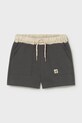 Παιδικό βαμβακερό σορτς Mayoral βαμβάκι μαύρο 1218.3E.Baby.PPY2
